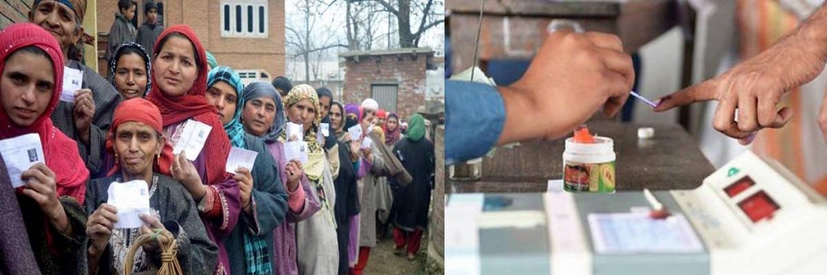Voting underway for 5th phase of  Jammu and Kashmir  panchayat polls