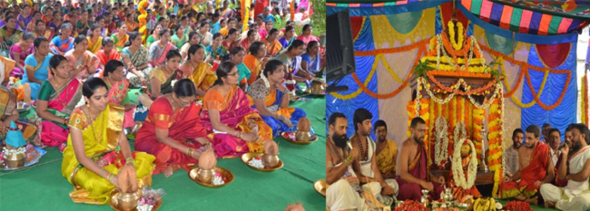 Mass Varalakshmi Vratam organised