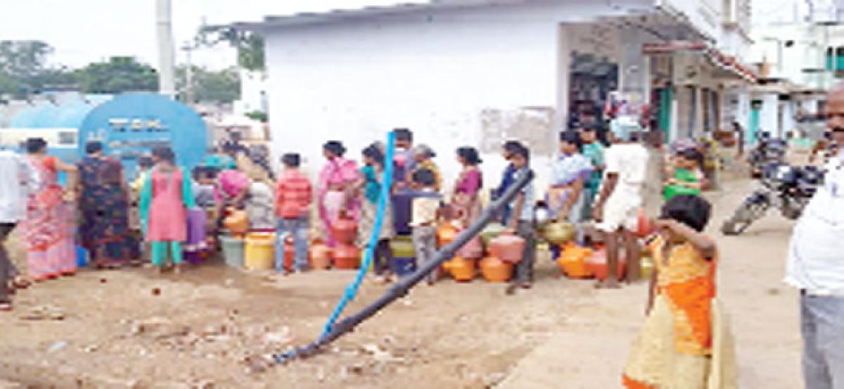 Water scarcity at Peddemul