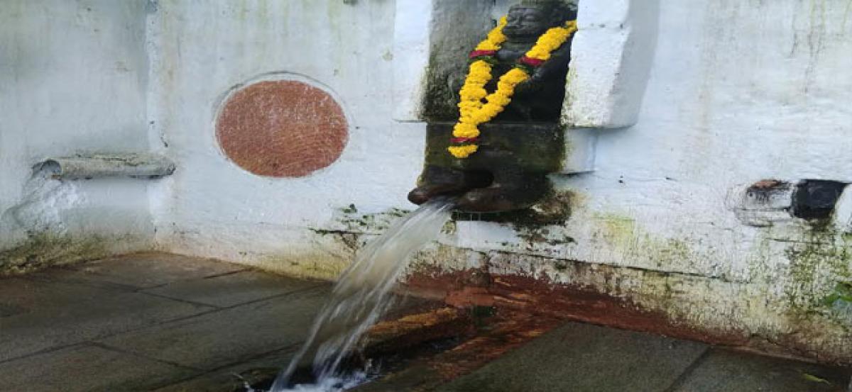 Mystery spring waters at Simhachalam temple