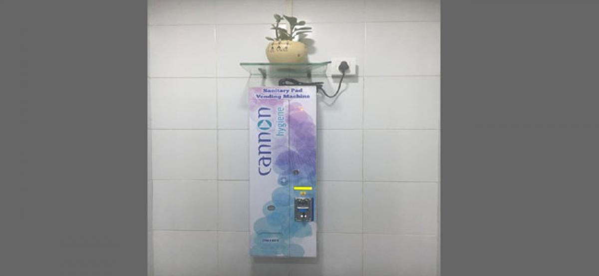 Vending machines to dispense sanitary napkins in RGIA