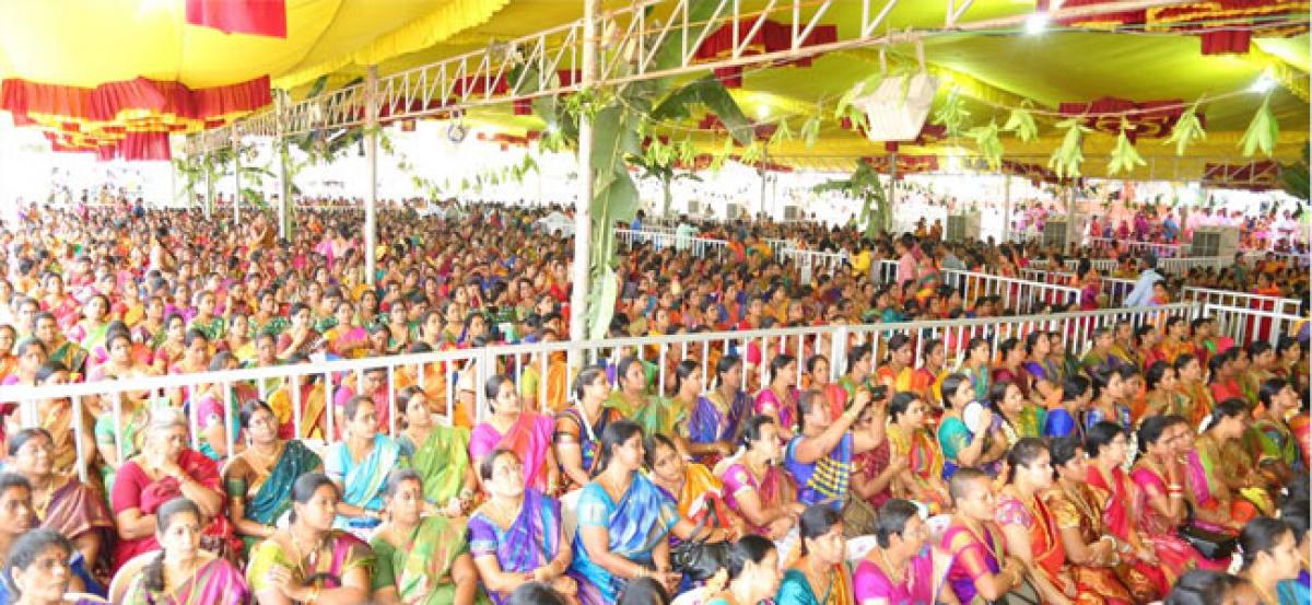 Women take part in Suvasini puja