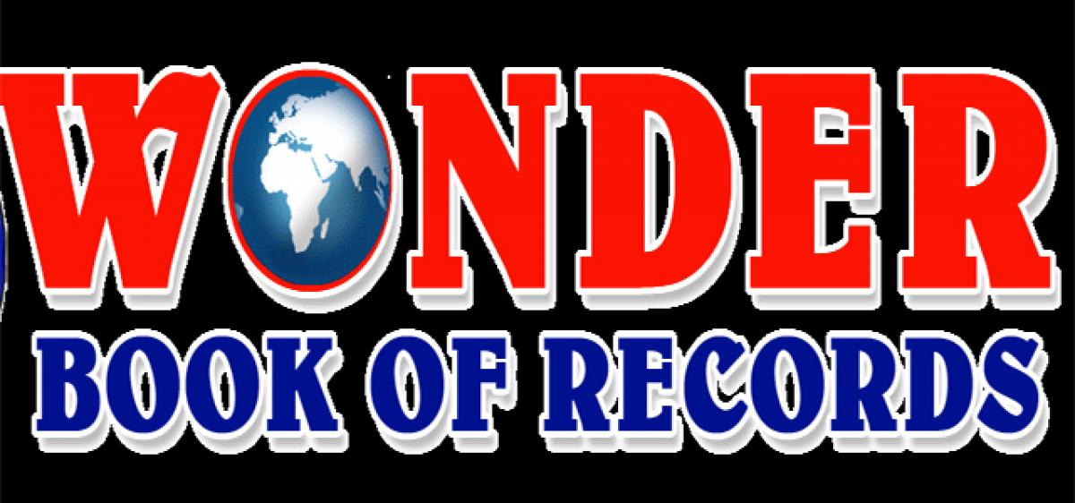 Dr VGR enters International Wonder Book of World Records