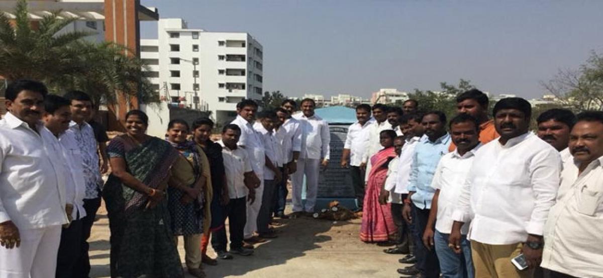 Development works at Miyapur division