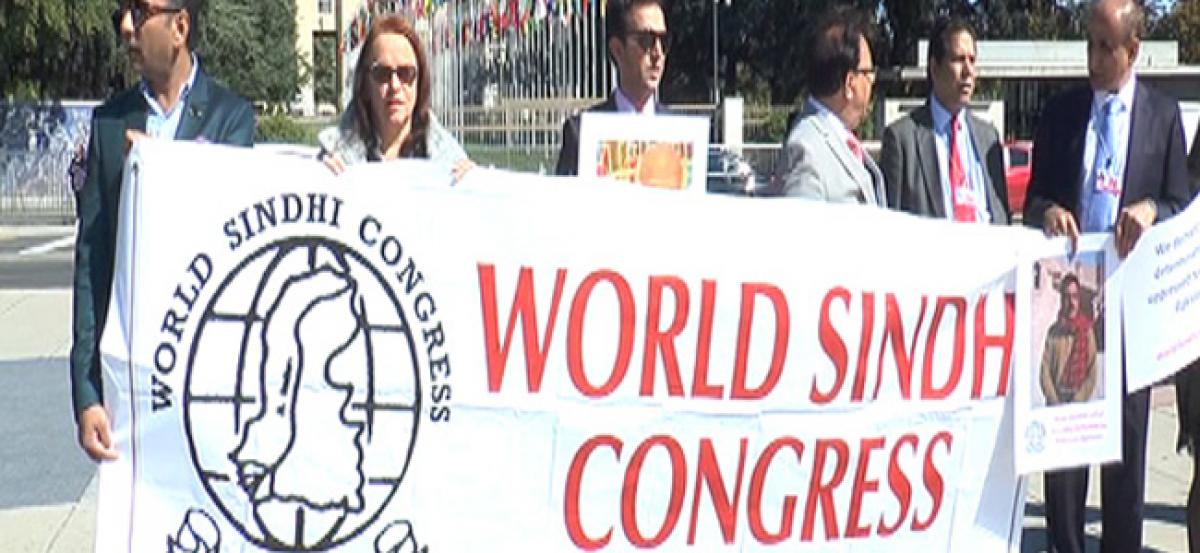 World Sindhi Congress protests against enforced disappearances of activists in Pakistans Sindh province