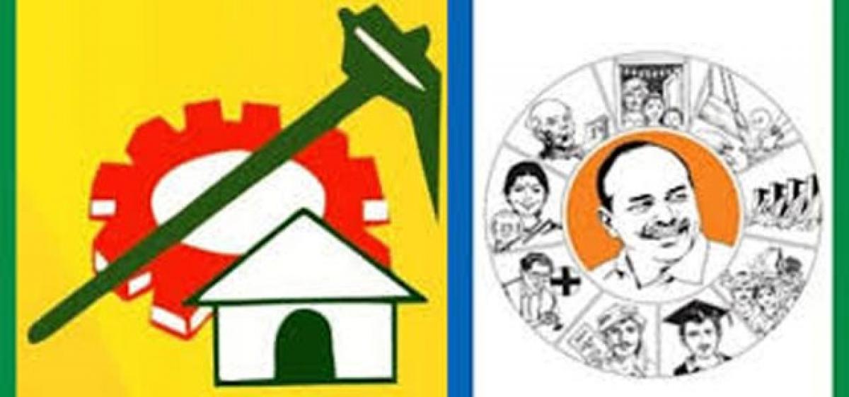 YSRCP, TDP woo DVG