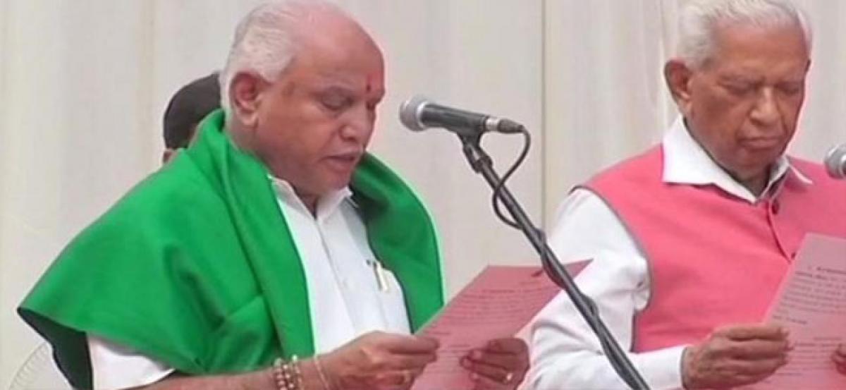 Yeddyurappa sworn-in as Karnatakas 23rd CM