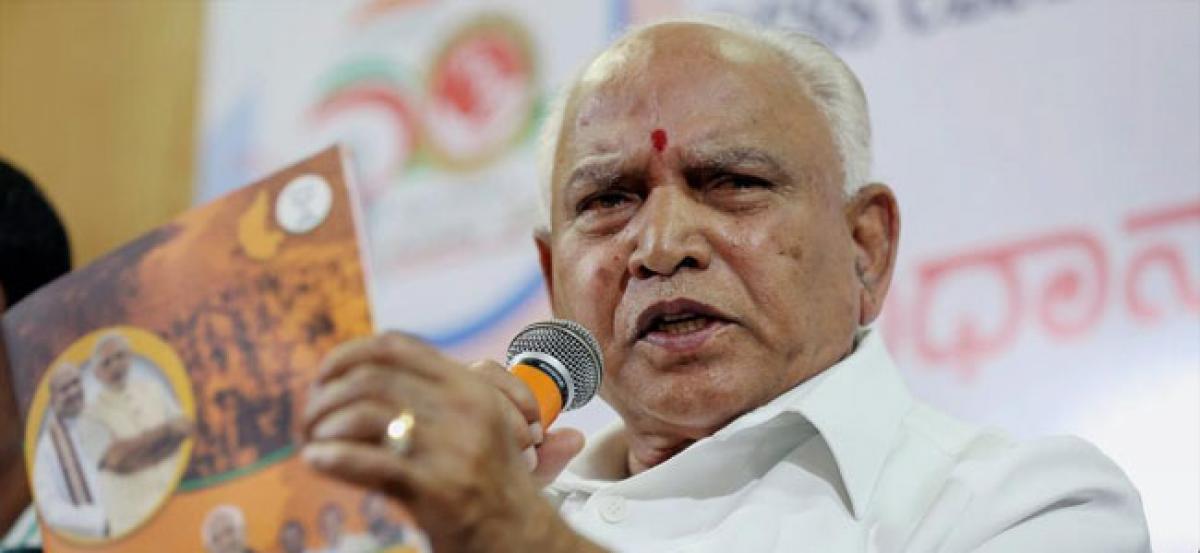 Karnataka: Yeddyurappa warns Kumaraswamy of stir if farm loans not waived in 24 hours