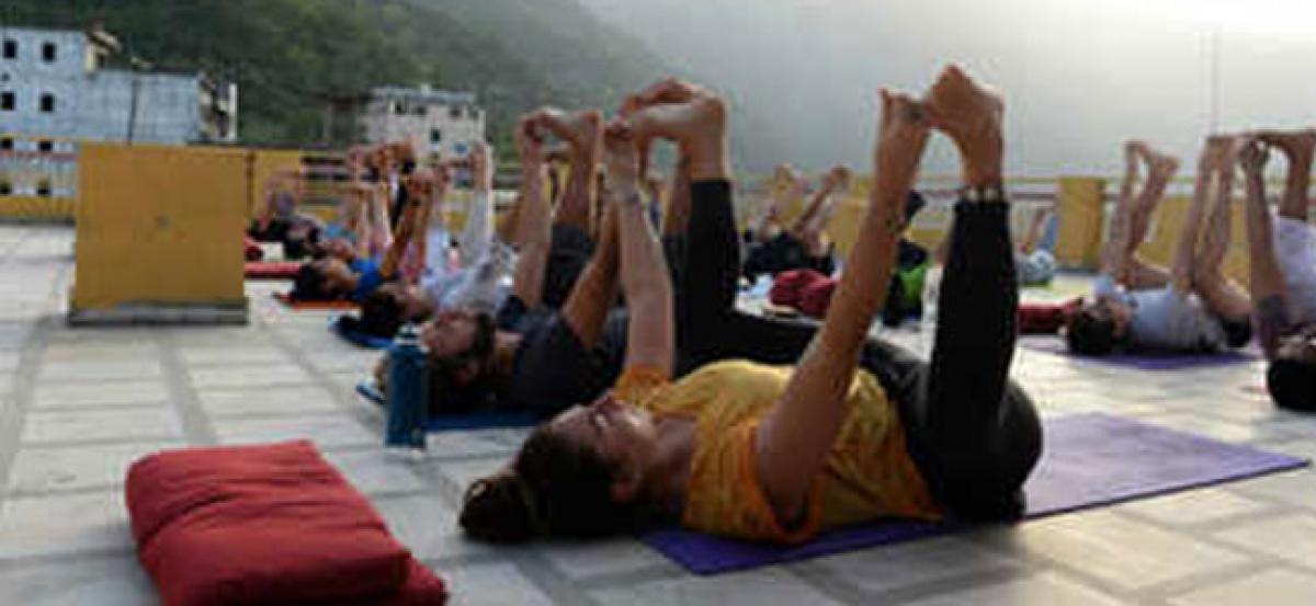 The world yoga capital, with a little help from its friends