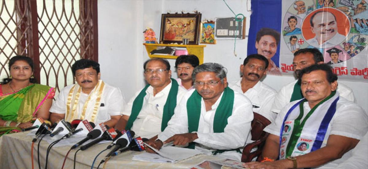 YSRCP questions govt on water shortage for crops