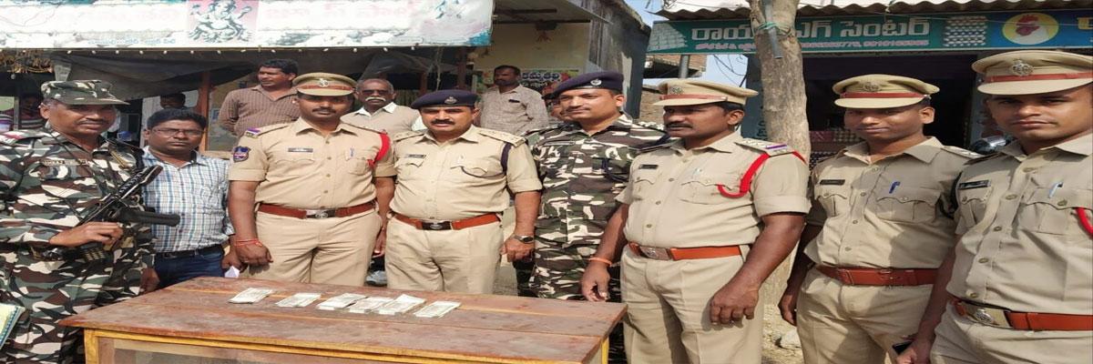 Rs 2 lakh seized at Bhoompally